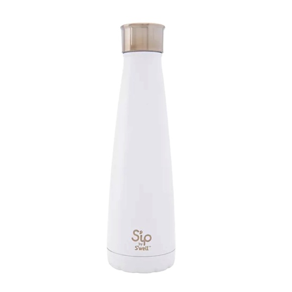 Sip by S'well 15-oz Stainless Steel Water Bottle: Marshmallow White - Picture 1 of 5